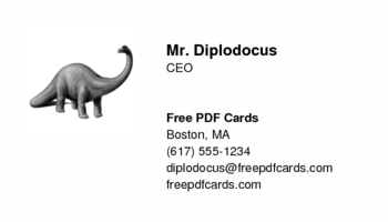 example business card